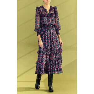 Misa 'Virginie' Pink Polyester Dress Size L